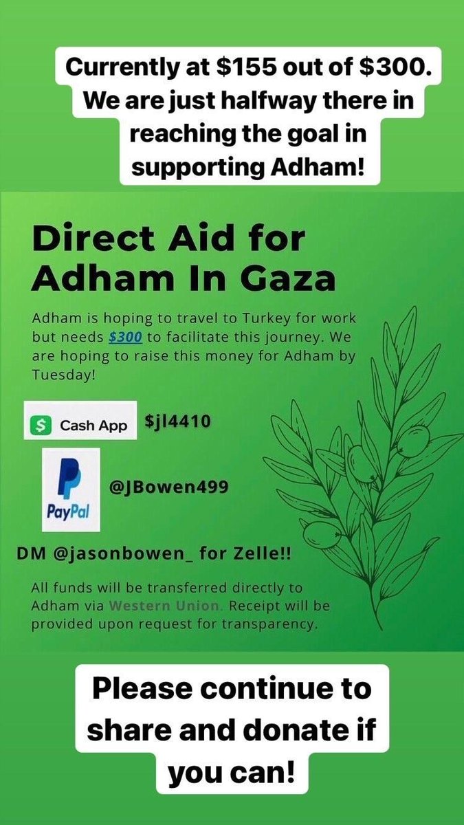Boosting this fundraiser to help a person escape the open air prison which the Zionist blockade has made out of Gaza city and get to his job. Please donate if you have the means and signal boost if you do not!