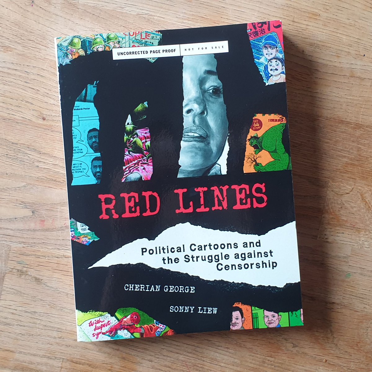 cartoonmovement's tweet image. Cool! Just received this advance copy of Red Lines (on sale in August), a graphic novel style series of interview with cartoonists around the globe about censorship. We'll post a review soon!

#politicalcartoons #editorialcartoons #cartoonists #satire #freedomofspeech #censorship