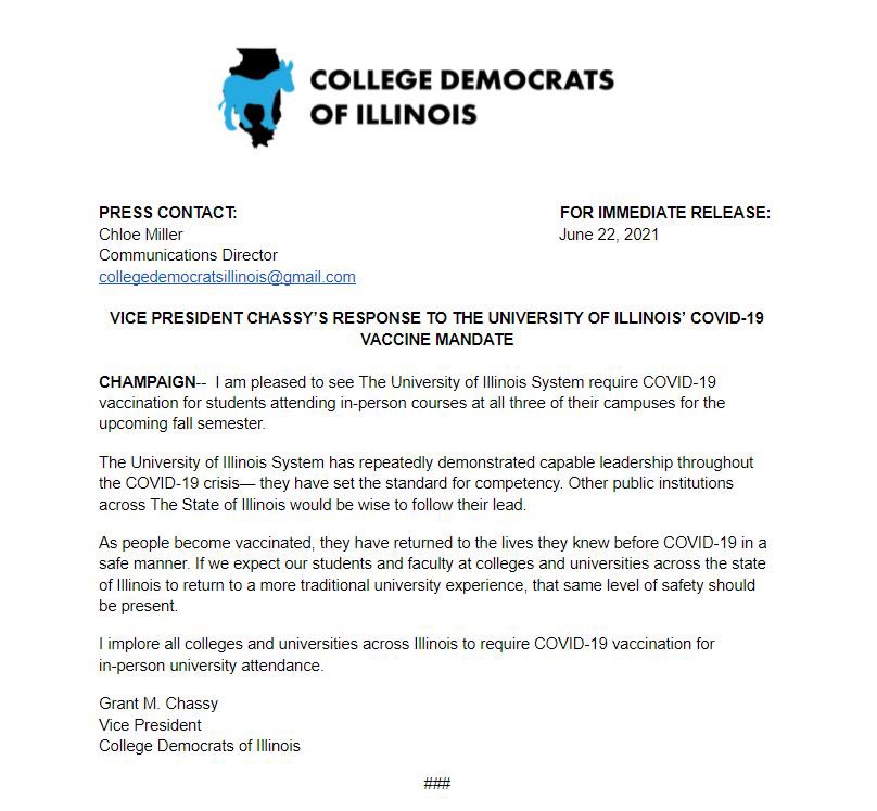 College Democrats of Illinois tweet media