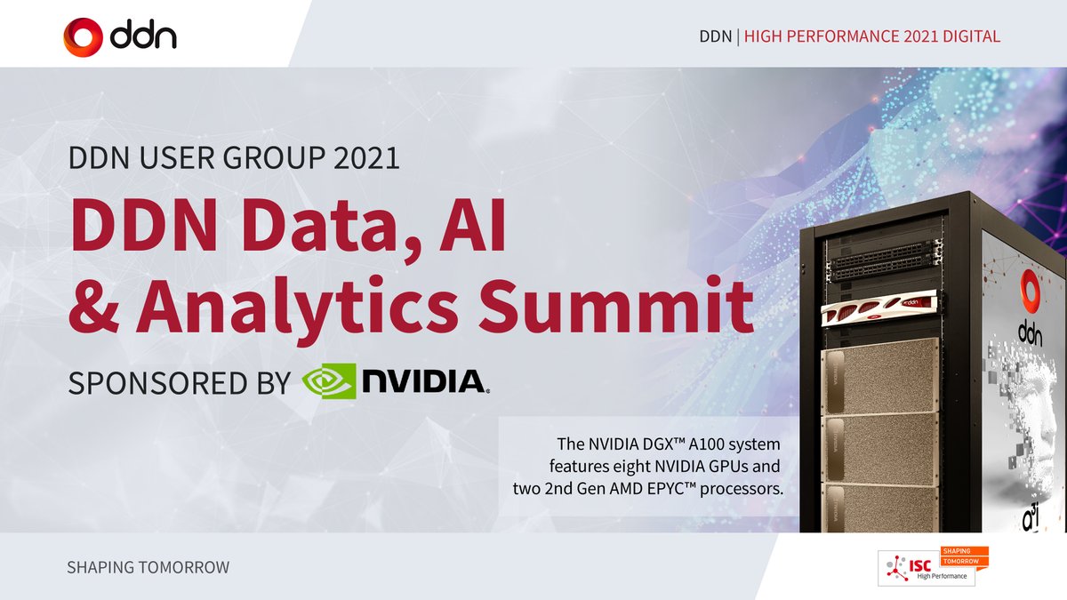 DDNintelligence's tweet photo. Join us at the DDN Data, AI, &amp; Analytics Summit, our annual User Group conference, to hear the latest on DDN’s vision for Intelligent Infrastructure for Enterprise AI and Analytics at scale! https://t.co/INKlmtrOHR https://t.co/Ly51fzmdGD