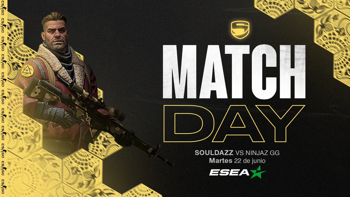 Souldazz's tweet photo. #SLZCSGO | Jornada diferente hoy de @ESEA en la que nuestros chicos lucharán por la victoria desde la bootcamp 🔥🔫
⏰ 20:00h (🇪🇸)
🗺️ Inferno
🆚 @NinjaZ_GG
🎙️@ChirinCSGO
🖥️ https://t.co/19gVtRS797
¡A por la victoria chicos!
#ThePlayerSoul🤍 https://t.co/Lil3FibaU9