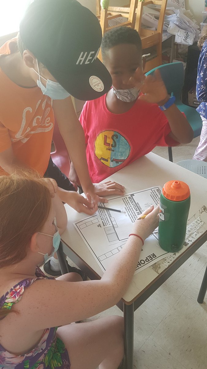 MadameRand's tweet photo. Math escape room was tough, but these mathematicians didn't quit! Lots of 'This is impossible, Madame!' followed by "Ohhhhhhhh!" moments later. 😂 https://t.co/ra1WPRudoS