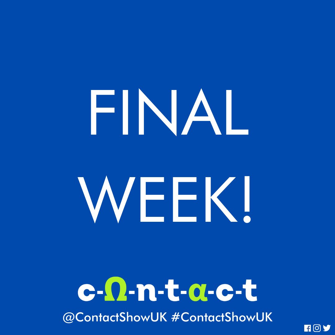 It's our FINAL WEEK in #Salford with #ContactShowUK!
Must End Sunday 27 June! 
Don't miss out and book now- contactshow.co.uk 💙