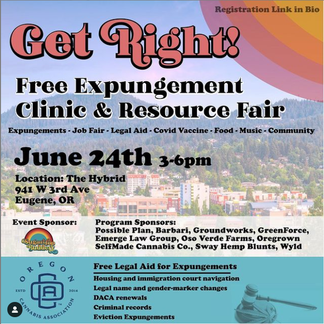 upLVL2's tweet photo. From our friends @oregoncannabisassociation - We are proudly bringing our expungement program, in partnership with PCC’s CLEAR (Community Legal &amp; Educational Access &amp; Referral) clinic to Eugene! June 24! https://t.co/yGJhucnYKD  #PDX # #oregoncannabis #pdxweed #pdxcannabis https://t.co/5fhlZ2Kxx6