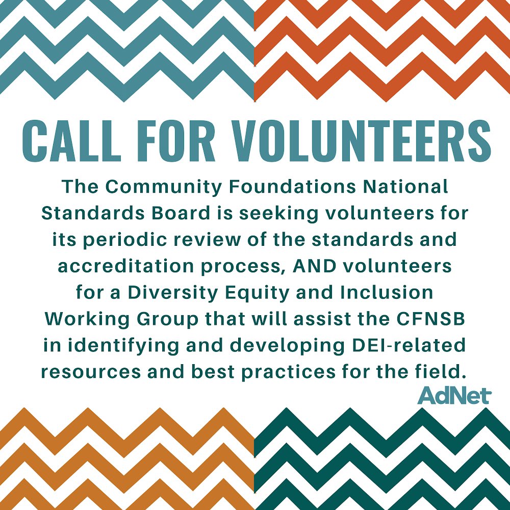 AdNetCF's tweet image. Potential volunteers can contact CFNSB interim managing director, Sheryl Aikman at sheryl.aikman@eac-associates.com

#callforvolunteers #volunteer #dei