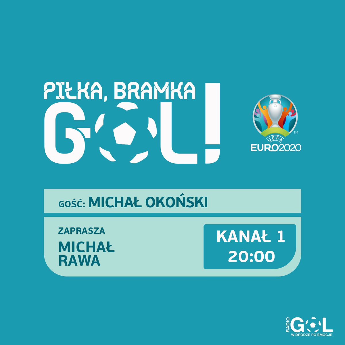Radio_Golpl's tweet photo. ⚽➡️🥅 Piłka, bramka, GOL!
🎤 #GOLonLINE
⌚ 20:00
🎙️ Michał Rawa
📻 https://t.co/JFE9P5MOo2

Zapraszamy na kolejny wieczór z @EURO2020!

#RadioEuroGol #EURO2020 #CROSCO #CZEENG #eng #CRO #CZE #sco https://t.co/ZdM4wBz9LX