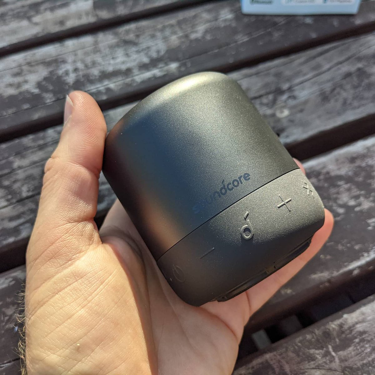 fivegocamp's tweet photo. Early Birthday present for the parents has resulted in this funky little bluetooth speaker from Amazon.  🎶 

It packs a mighty punch for such a small size. 👌🏻

#Camping
#Music
#Speaker
#Stereo
#FiveGoCamping 
#FamilyOfFive 
#FamilyCamping 
#Amazon
#Anker
#SoundcoreMini3 https://t.co/IOu7yVksNf