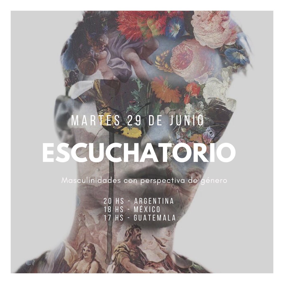 Tercer Escuchatorio del <a href="/proyectobastaOk/">Proyecto Basta</a> junto a <a href="/LuchoFabbri/">Lucho</a> de <a href="/institutomascs/">InstitutoMasCS-MasculinidadesyCambioSocial</a> - Martes 29 de junio a las 20:00
Argentina 🇦🇷 por Zoom. Podés solicitar el link por MD.