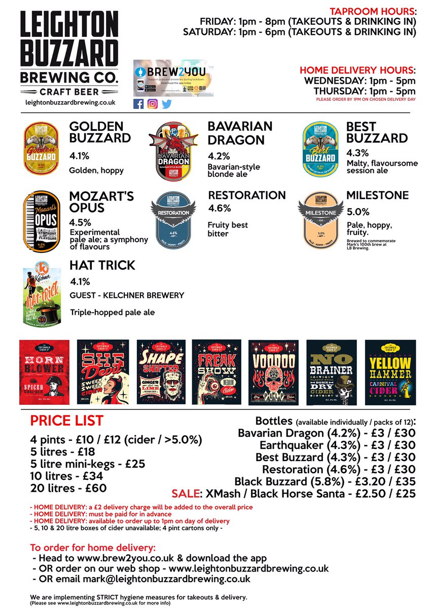 THIS WEEK’S BEERS (w/c: 21/06) plus we’re open for the footie tonight & @brewerycomedy is this Thursday. Details here: Facebook.com/LeightonBuzzar… #beer #leightonbuzzard