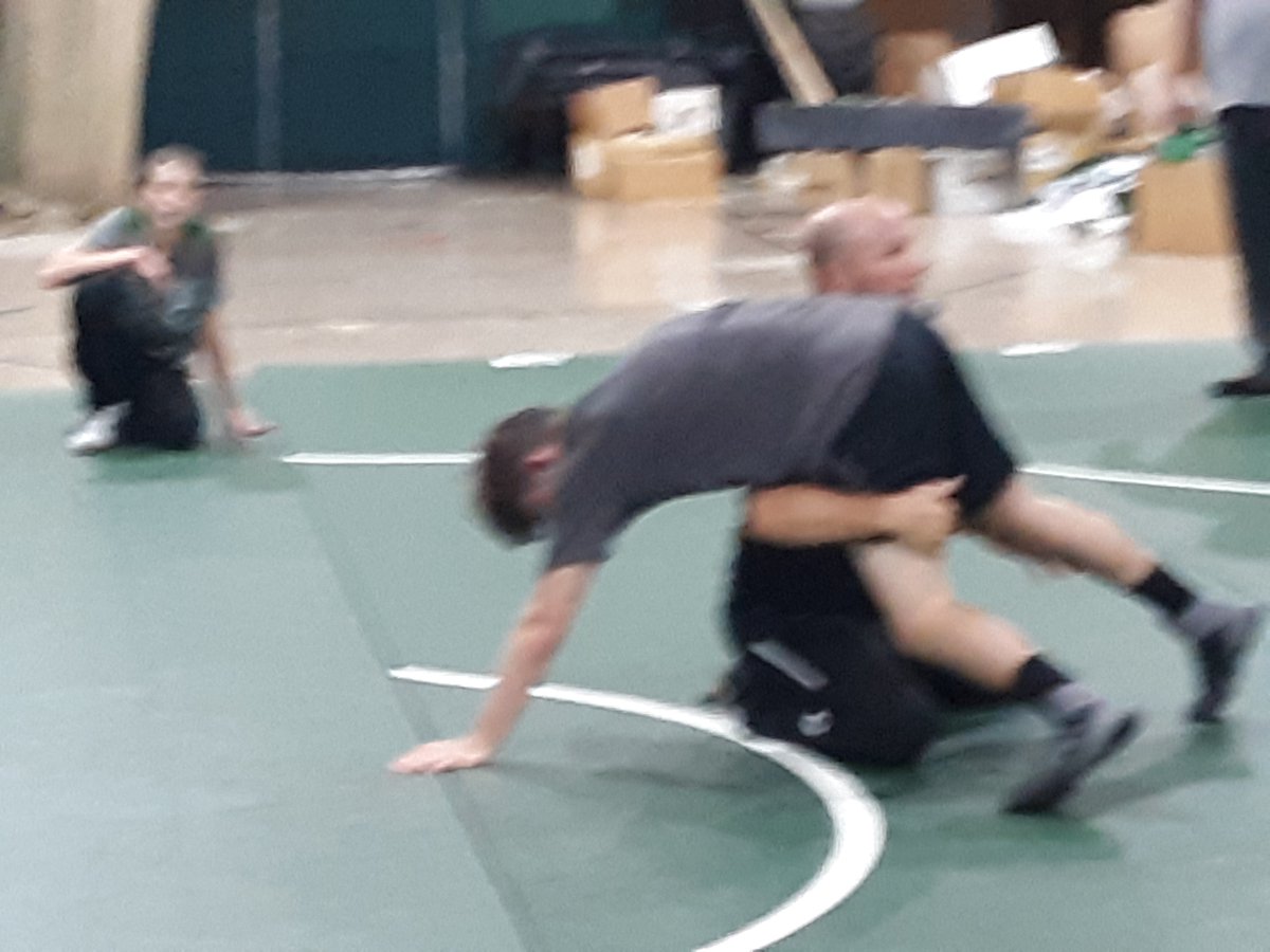 Good first day of our camp! Today's clinician was Jimmy Edwards. Jimmy is Westland's 2nd State Champ and his brother was our first. He has coached many elite wrestlers and it was great for the guys to have the opportunity to work with him. Back at it tomorrow at 1pm!