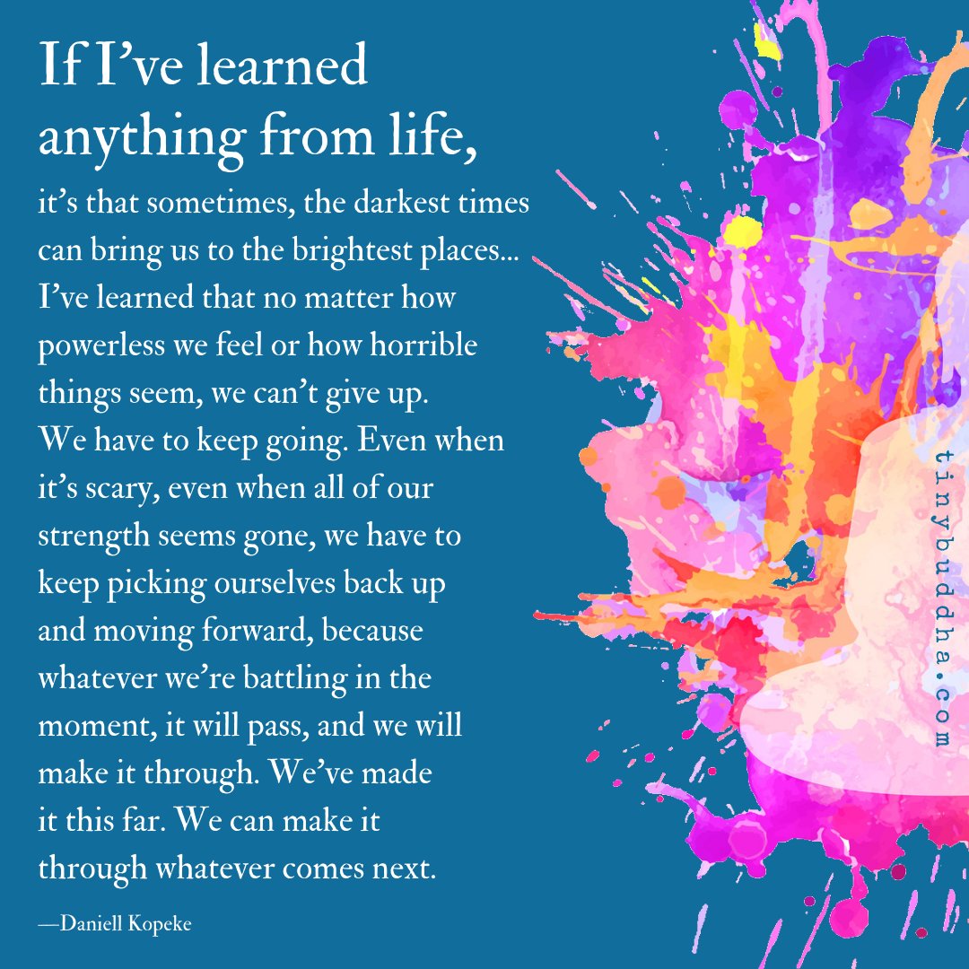 If I’ve learned anything from life, it’s that sometimes, the darkest times can bring us to the brightest places...