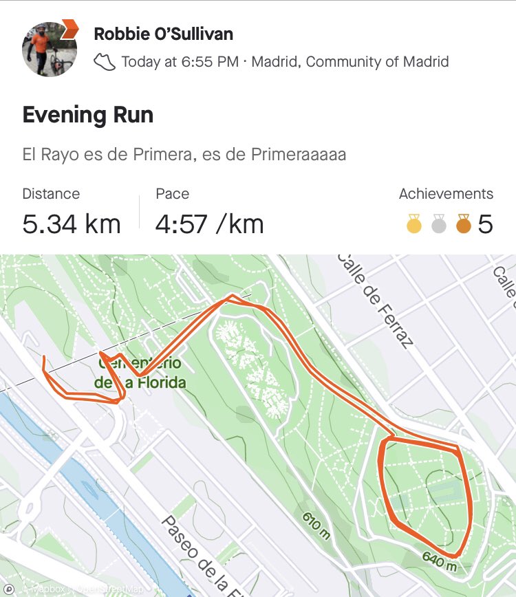 robbieosull's tweet photo. #marathontraining #Madrid #TempledeDebod #Rayito https://t.co/1jwn2LNg4r