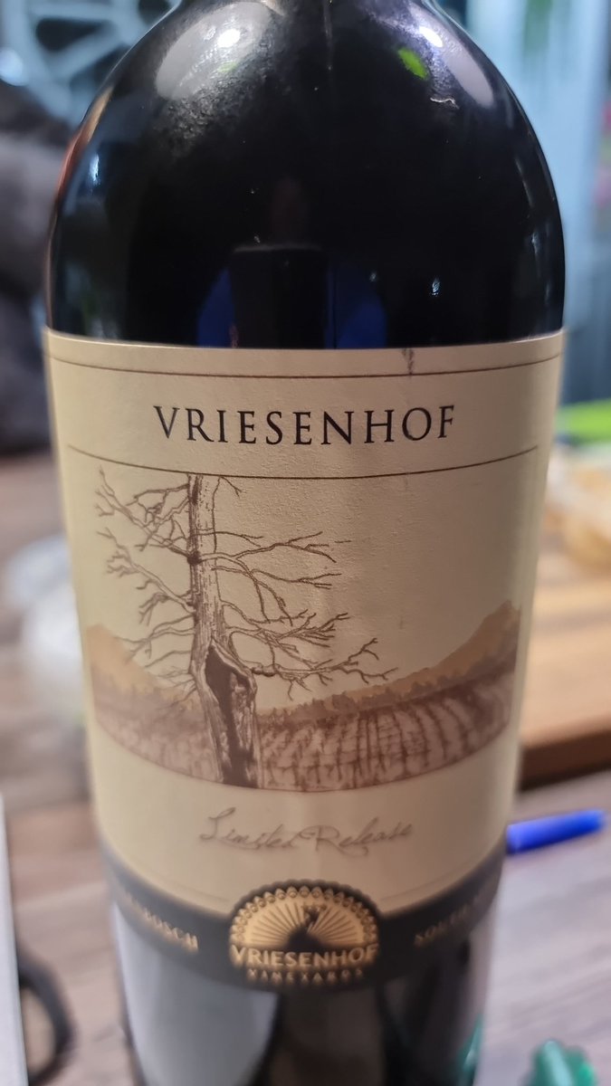 Brendennel's tweet photo. The man could play rugby and damn he can make wines. Jan Boland Coetzee. @Vriesenhof 
Yumm #supportsawines https://t.co/gZFITws147
