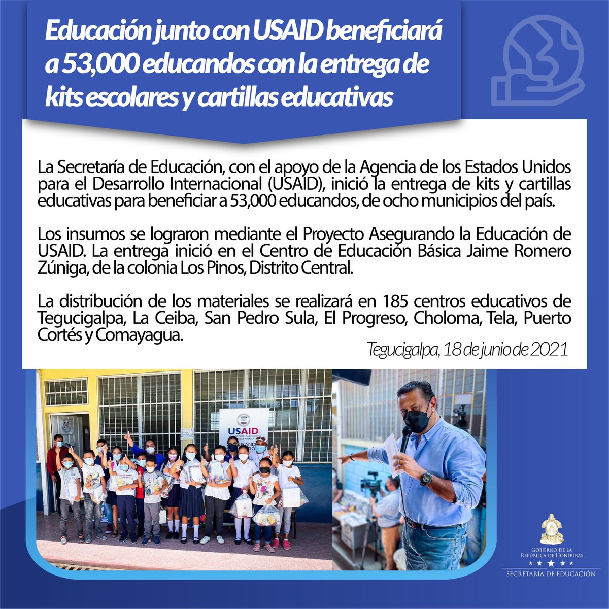 ¡Grandes avances en los proyectos para la educación de Honduras🌟📚!

#BoletínDigital con todo sobre la educación de nuestro país🇭🇳.

#EducaciónHonduras #UnidosPorLaEducación