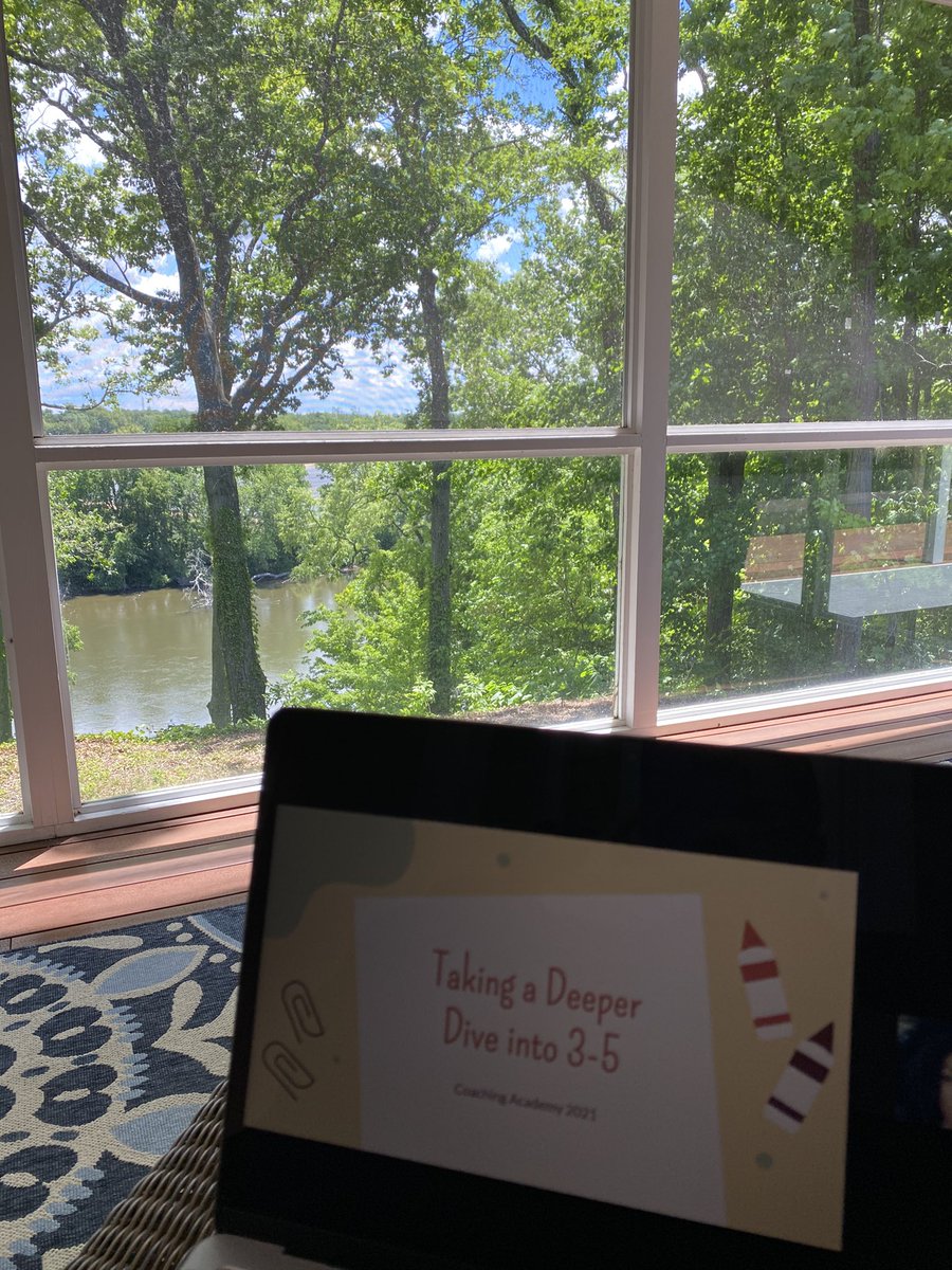 Kelleykuds's tweet photo. Session 6 of coaching academy...training from Michigan with a view.   Reprieve from the Florida heat. https://t.co/OIk737y5Ju
