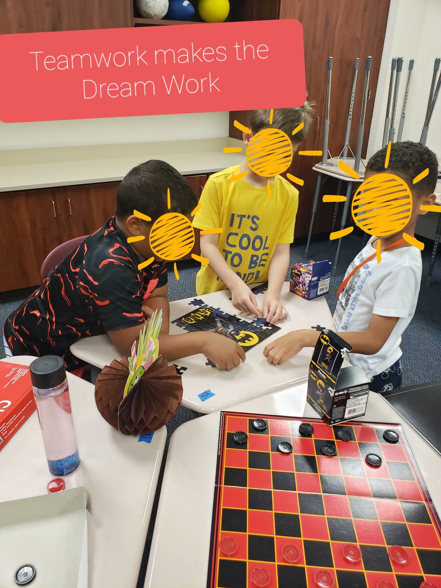 CurieaA's tweet photo. #TEAMWORK makes the dream work.  Social Skills Camp 2021
#LCISD_SunnyDays https://t.co/GwYdpD1wov