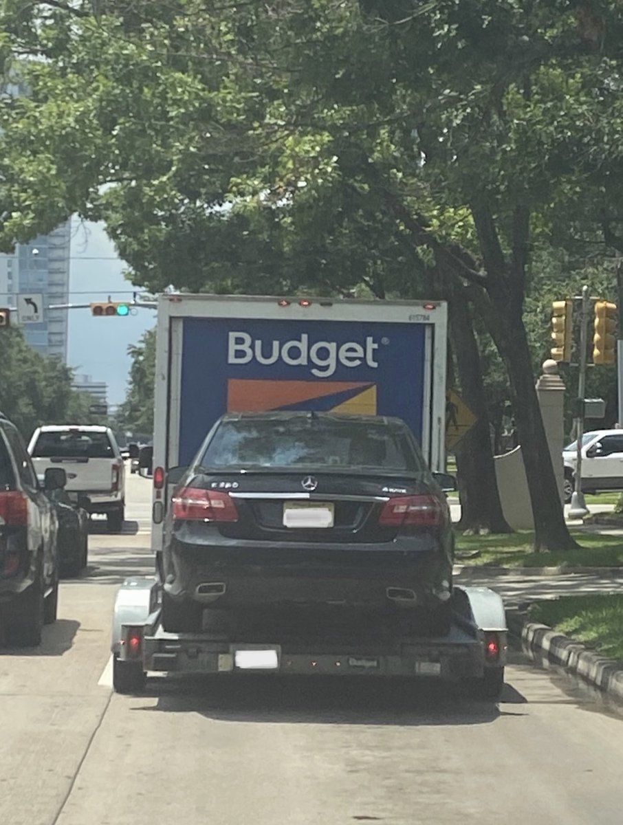 tedcruz's tweet photo. Heidi just spotted on a street in Houston: a Budget moving truck, pulling a car with…New Jersey plates. 

Welcome to Texas! https://t.co/ecaEcAnMGE