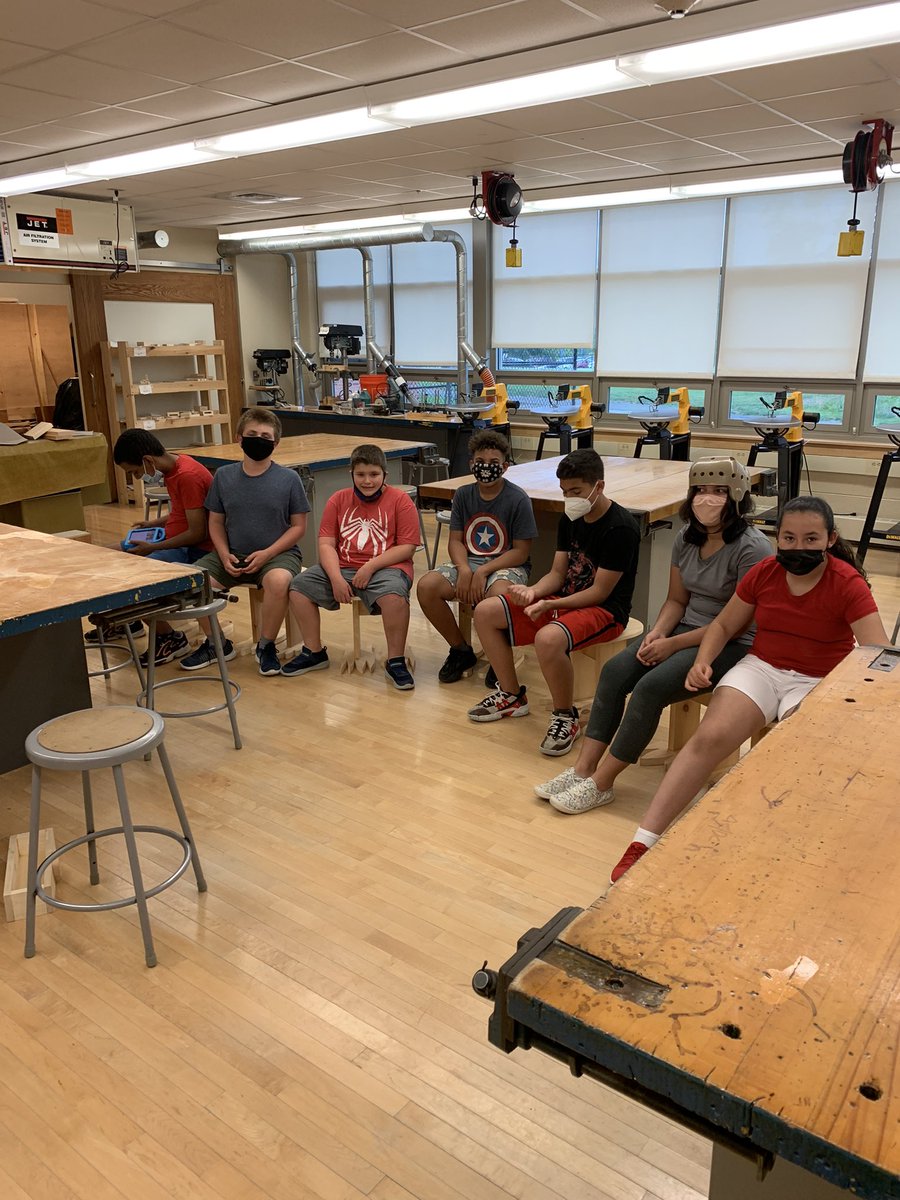 My amazing Life Skills students wrapped up their final project t in their final class today! Funny feet stools! #awesome #lovethesekids @WMSJohn_Clark @WellsMS_AP @brewsterschools @Brewsterisms