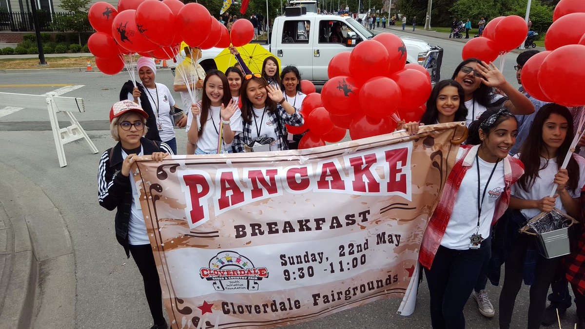 CloverdaleRodeo's tweet photo. Have you been to the @CloverdaleRodeo Pancake breakfast? Our team of volunteers serve some of the best (and biggest) pancakes around, every Rodeo Sunday morning! https://t.co/acbFbjoE1p