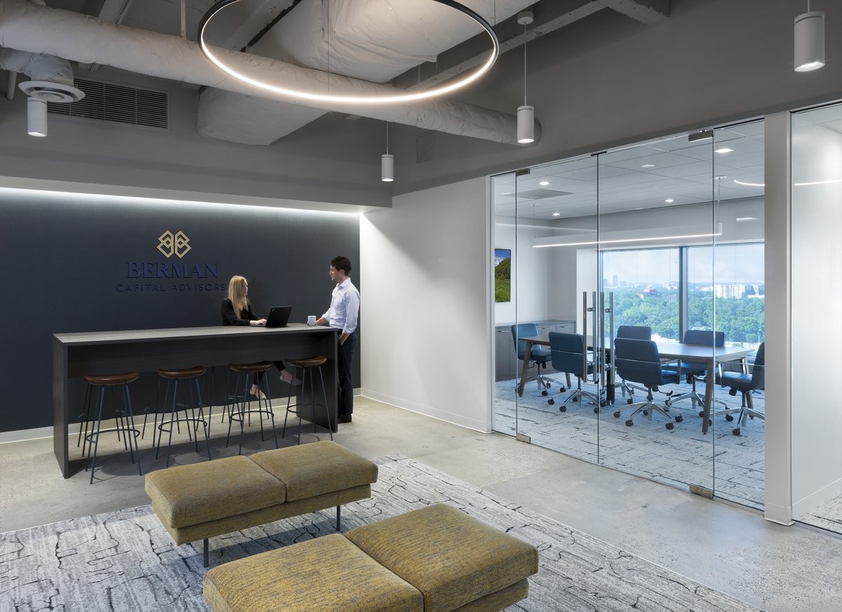 DyerBrown's tweet photo. Berman Capital Advisors, an independent investment advisory firm based in Atlanta, has a new office! Projecting an air of professionalism and prosperity, the firm is suited for future growth and its image as a trusted SEC-registered financial consultancy. Take a peek at the space https://t.co/ww5OSiwM3t