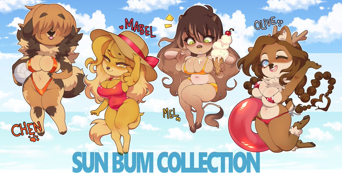 ☀️SUN BUM KEYCHAIN COLLECTION AVALIABLE FOR PRE-ORDER NOW!☀️ Purchase here: kissumerch.storenvy.com They are limited run and will only be available for purchase until the end of June! These adorable gals are 2.5 inch tall, double-sided, & come with a star shaped swivel clasp!