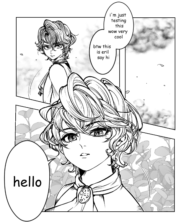after reading some manga today it occurred to me that i never used CSP for it's intended purposes so i tried it out