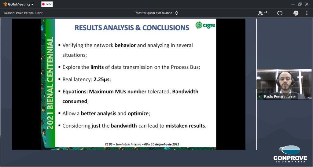 Conprove_eng's tweet photo. Recentemente a Conprove teve o prazer de apresentar seu trabalho intitulado ANALYZING THE LIMITS OF DATA TRANSMISSION IN THE PROCESS BUS no Seminário Interno do Comitê de Estudos B5. Confira outros trabalhos: https://t.co/SWM58oxHs4

#conprove #cigre #iec61850 #processbus https://t.co/EYlqDPMfO2