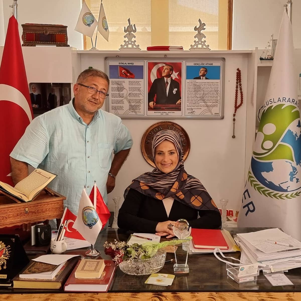 sevdiyilmaz's tweet photo. Genel Merkezmizde Avusturya' dan " Avusturya Kazan Ben Kepçe" Yöneticisi Sayın İrfan Ünsal 'ı ağırladık.
Avrupa'daki gurbetci STK ve gurbetçiler hakkında istişare ettik.
Avusturya ya davetleri ne ve ziyaretlerine teşekkür ederiz.
#Ugader
#Sancaktepe
#Ziyaretçi https://t.co/WuT6JF0SBx