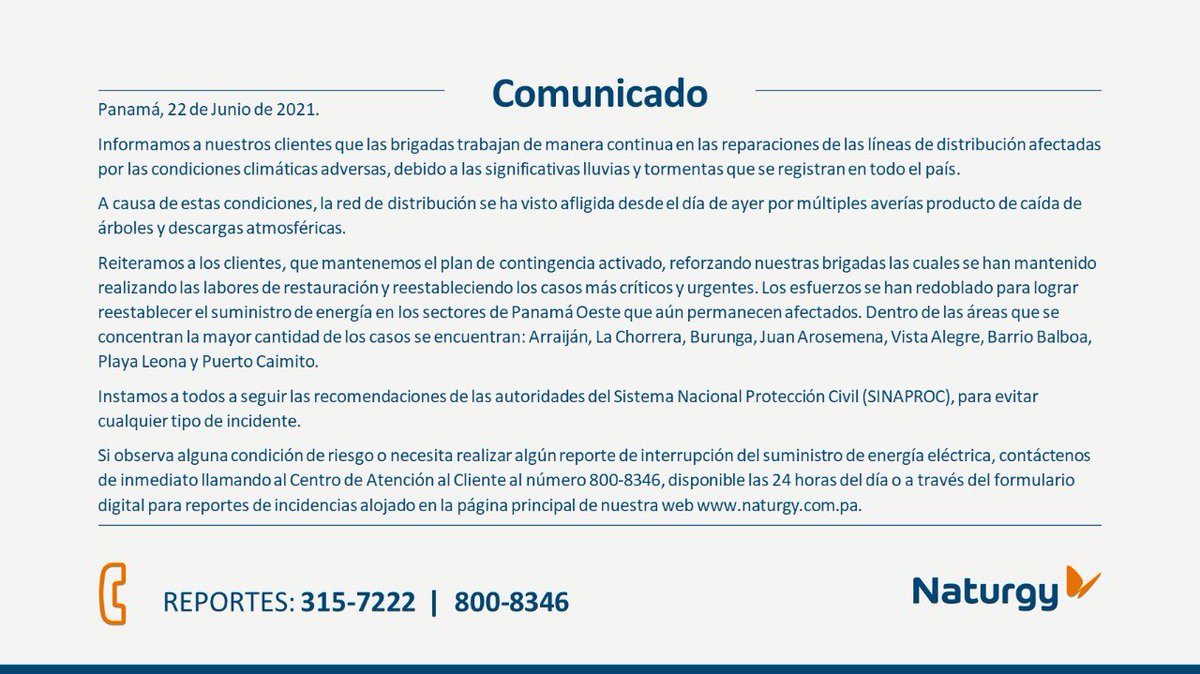 Naturgy Panamá tweet media