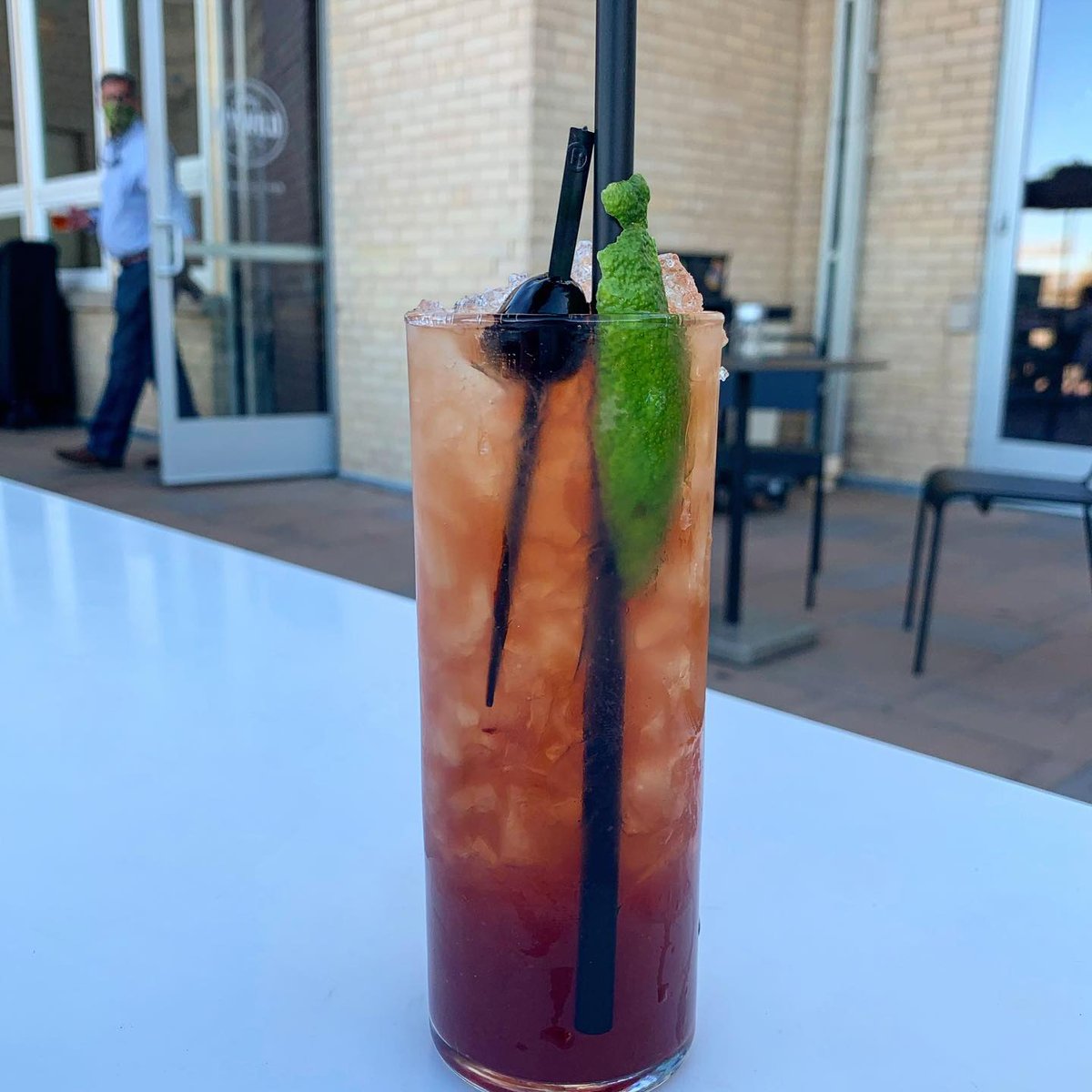 "Heavens to Betsy’ from on of my favorite Colorado Springs spots, poativywild !

 Made with rye, falernum, cherry syrup, lime, bitters 😍"

 📷 @virtualhappyhour