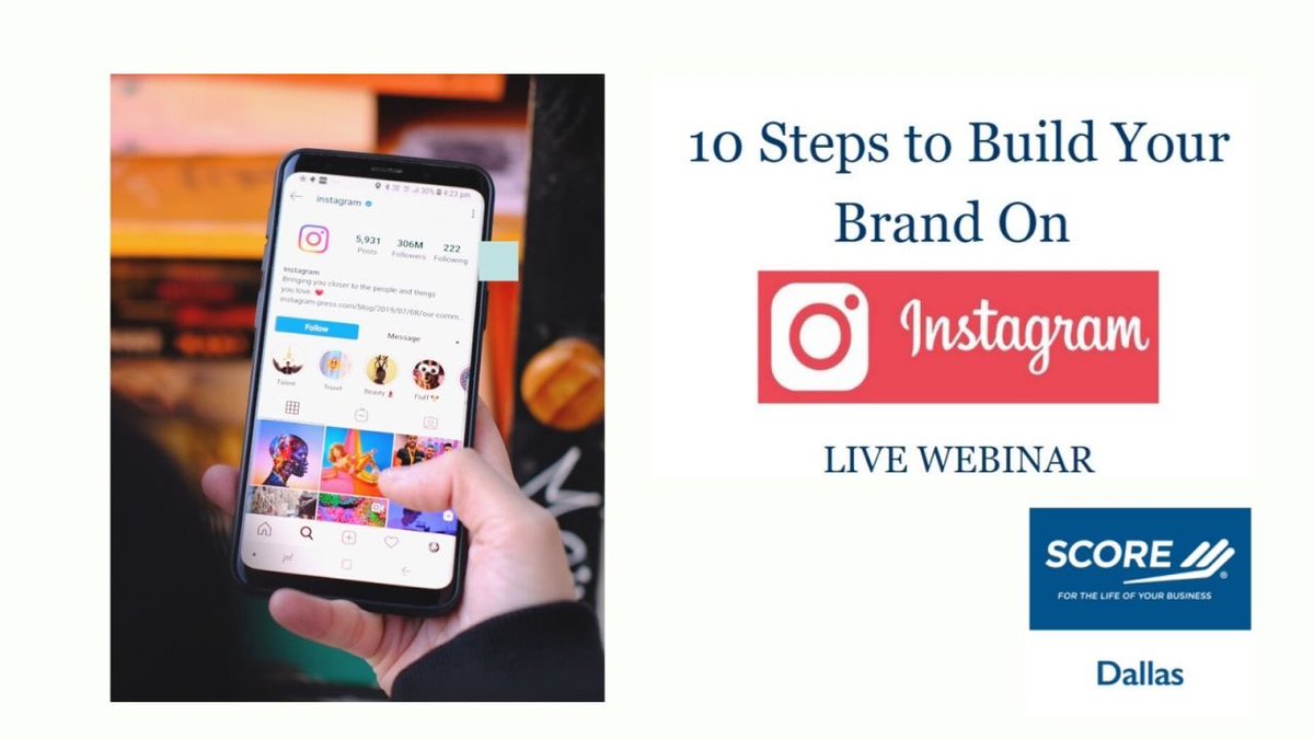 Stephanie Weeks (@stephanieweeks) on Twitter photo Are you an entrepreneur looking to build your brand on Instagram? Get your questions answered LIVE during this <a href="/SCOREMentors/">SCORE Mentors</a> Dallas webinar on June 23rd. REGISTER TODAY: lnkd.in/eGpa3yr
#instagram #socialmedia #socialmediamarketing #webinar Are you an entrepreneur looking to build your brand on Instagram? Get your questions answered LIVE during this <a href="/SCOREMentors/">SCORE Mentors</a> Dallas webinar on June 23rd. REGISTER TODAY: lnkd.in/eGpa3yr
#instagram #socialmedia #socialmediamarketing #webinar