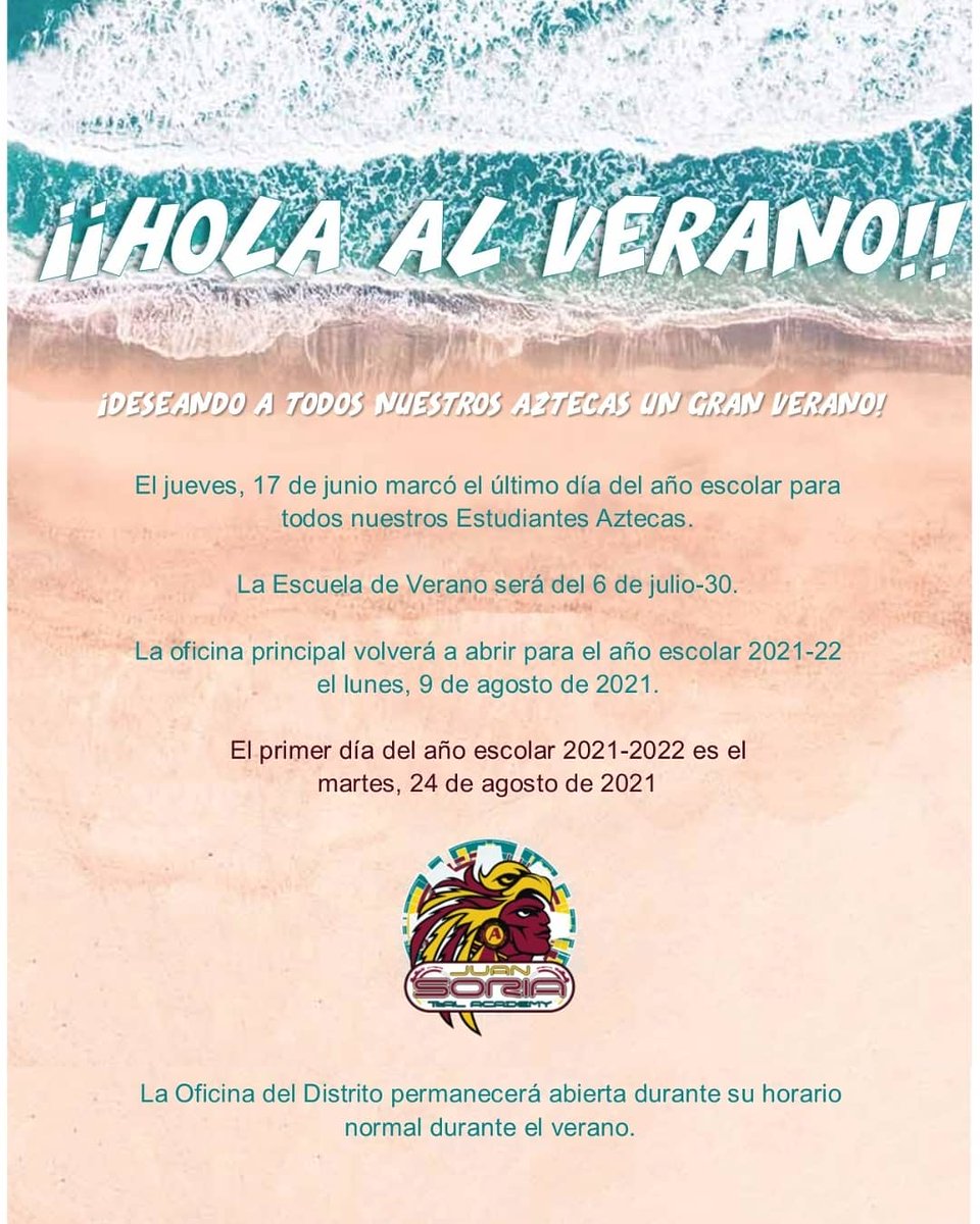 Happy Summer Aztecs! <a href="/OxnardSD/">OxnardSD</a> #AztecPride