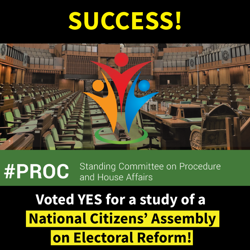 FairVoteCanada's tweet photo. 🤩🤩🤩👏👏👏 Thank you #PROC 😀!!! https://t.co/HZywVc0PrT