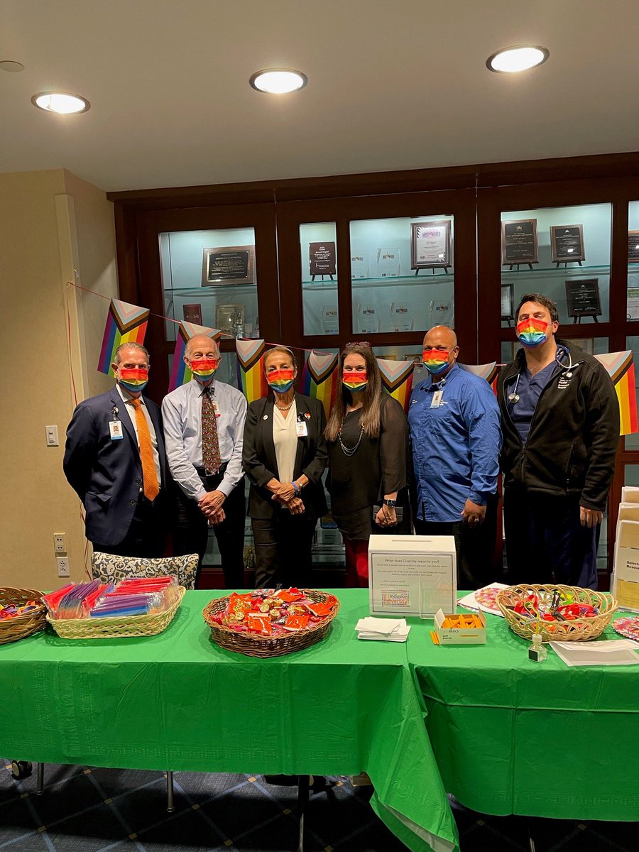 Celebrating Pride Month at Greenwich Hospital with our Diversity, Equity &amp; Inclusion committee members.  <a href="/GreenHosp/">Greenwich Hospital</a>