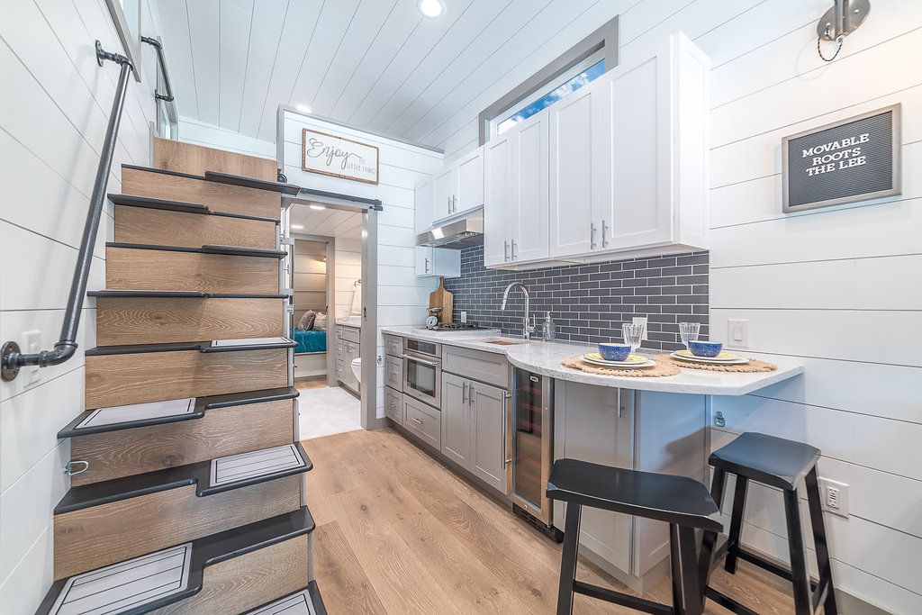 Movable_Roots's tweet photo. What is the most important thing for you in your tiny home kitchen? Appliances? Countertop Space? Place to Eat? 
#Custom designed tiny home kitchen we can incorporate your specific needs!
#tinyhomeonwheels #tinyhome #design https://t.co/nVHdiVADvv