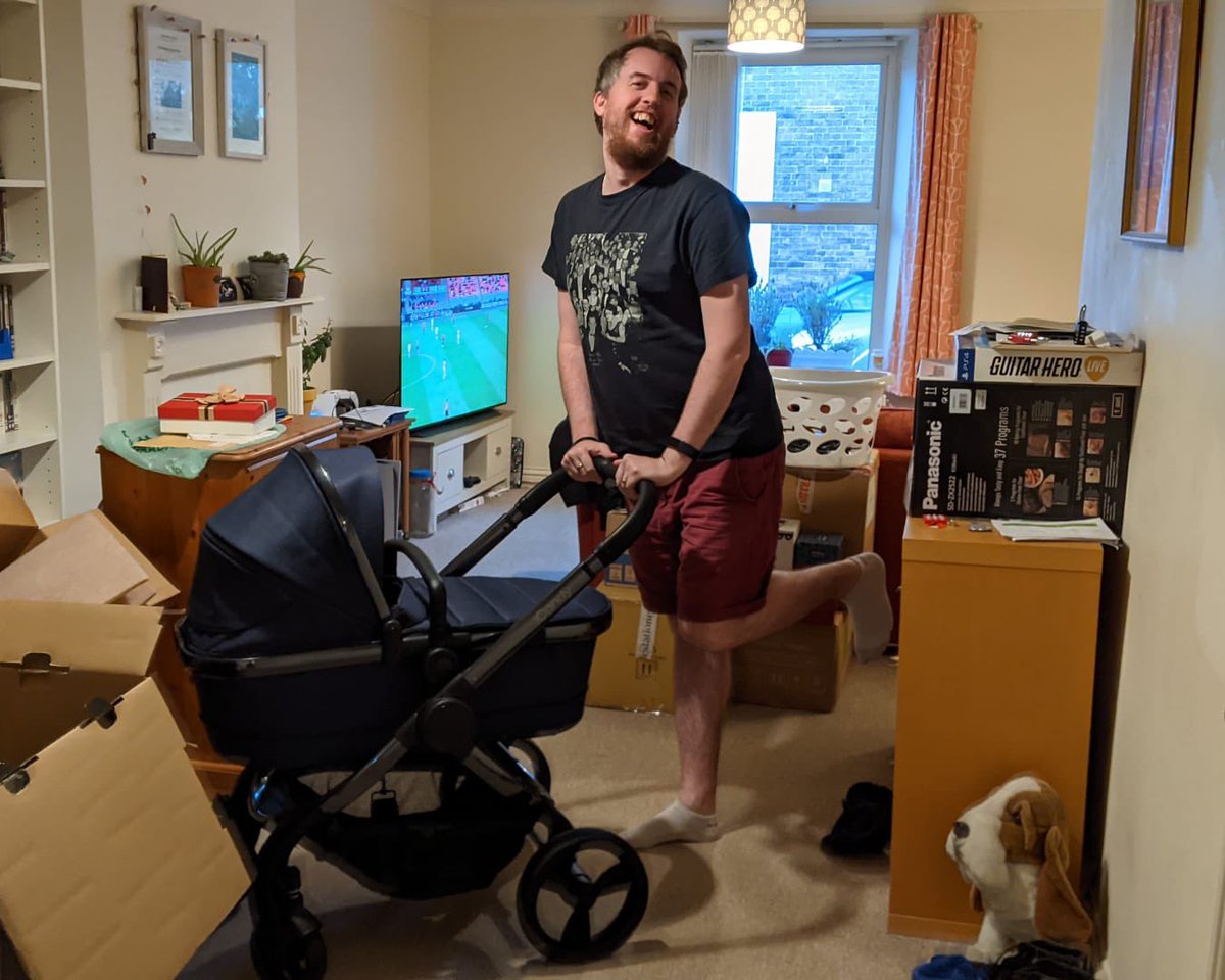 JackTStafford's tweet photo. Whoever thought getting a pram would be so exciting! #PreParenthood #SoooExpensive https://t.co/0C4Imm83gH