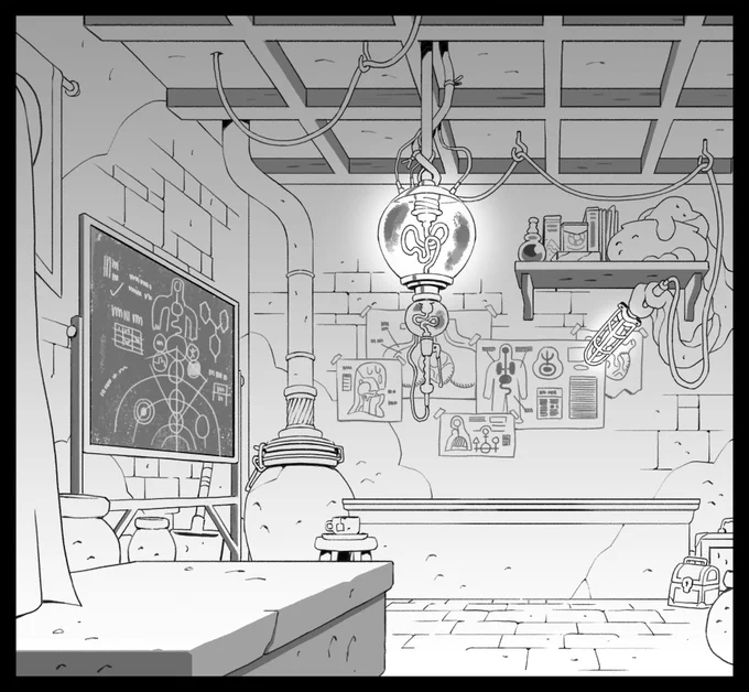 Episode 202! Fun interior stuff in Blight Manor, mostly working over really nice pre-vis work from @SteSug 
