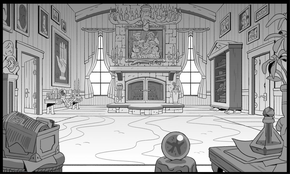 Episode 202! Fun interior stuff in Blight Manor, mostly working over really nice pre-vis work from @SteSug 