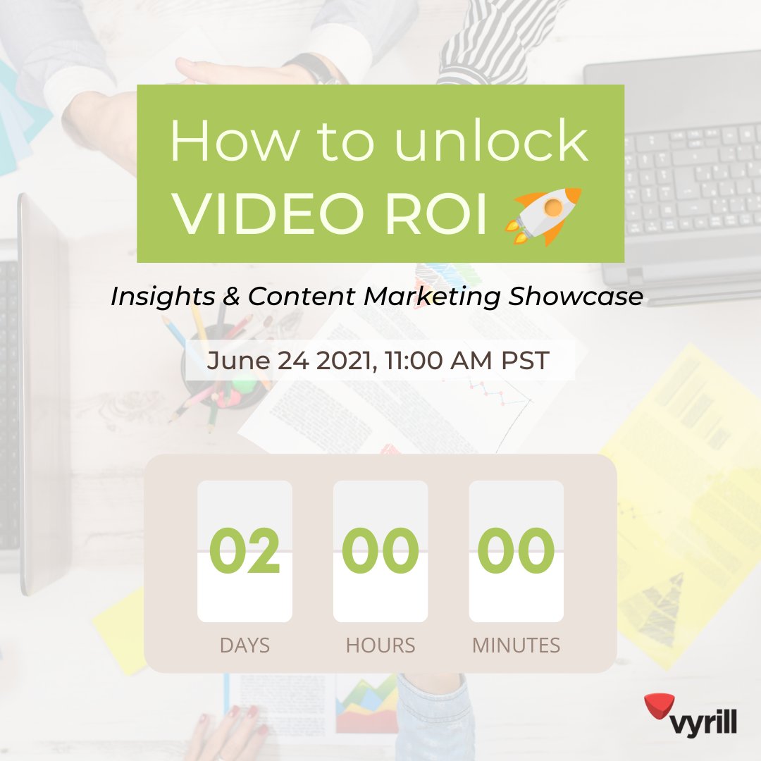 vyrill's tweet photo. Have you enrolled for this week's Vyrill Showcase?
Register here ➡️ https://t.co/GI4e9cRNZC
#Vyrill #VideoInsights #ContentMarketing #Showcase #Innovation #InfluencerMarketing #LinkedInEvents #AI #ML #VideoContent #ROI #digitaltransformation #VideoTrends #InVideoSearch #UGV https://t.co/Vin3hwGEPr