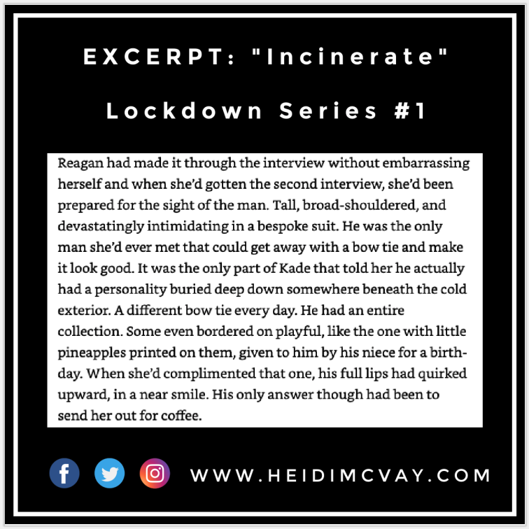 heidiemcvay's tweet photo. Raegan Ballard is tired of being shy and sweet. After two long years as Kade Decker’s assistant, Raegan has finally hit her breaking point. Kade is everything Raegan hates in a man. Strap into the first book in my 'Lockdown' Series. 

😤🥰🤨 #romancebook

https://t.co/SQQVcrROFx https://t.co/KZBMdciq59