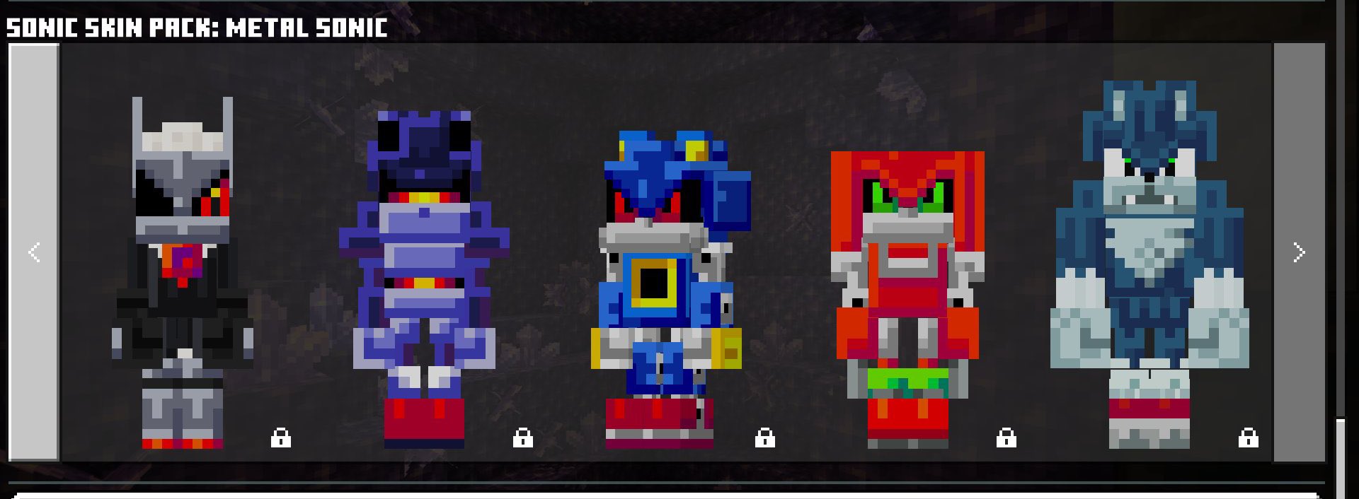 Mecha Sonic Minecraft Skin