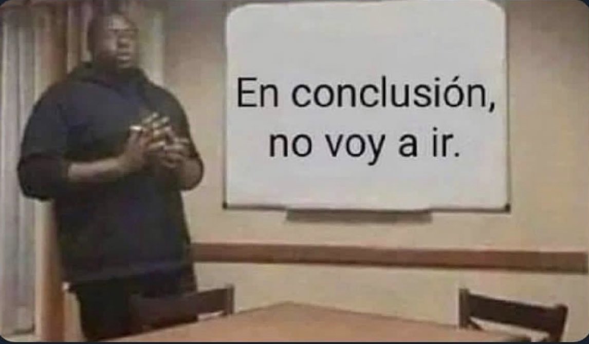 Cuando digo “yo te aviso”.