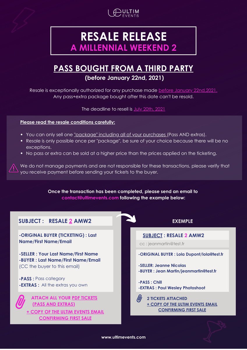 ultimeventz's tweet photo. RESELLING INSTRUCTIONS #AMW2 https://t.co/qTYOtjXFIl