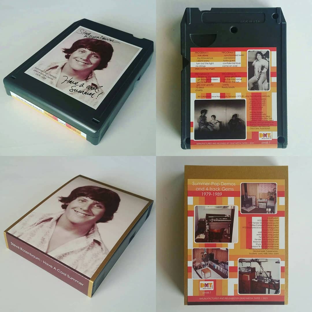 #steverosenbaum recorded tons of sweet demos between 1979-1989, but never released them in any way. Now, seeing their first release on 8 track and reel w/digital download here, through the #deadmediatapes bandcamp page. Click here to listen and buy -> deadmediatapes.bandcamp.com/merch