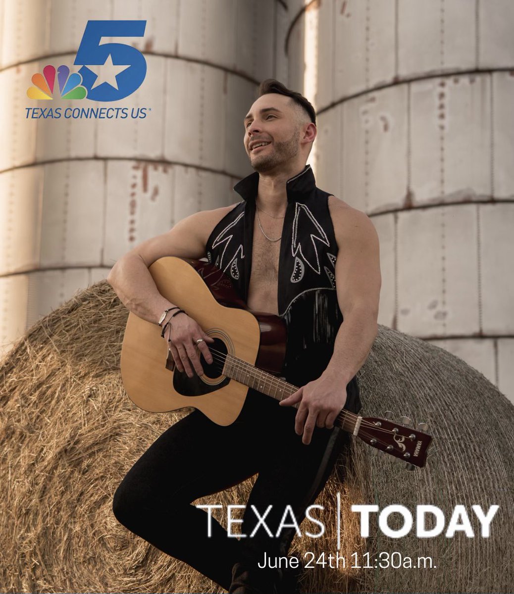 I’m excited to announce that I’ll be back on <a href="/NBCTexasToday/">Texas Today</a> with <a href="/Kristin_TV/">Kristin</a> THIS THURSDAY at 11:30AM CST! 🎉 We’ll catch up on life after <a href="/AGT/">America’s Got Talent</a> and my new single “Real”! Don’t miss it!! 

📸: Marcos Covos Photography  

#TexasToday #NBC #NBCDFW #NewMusic #AGT