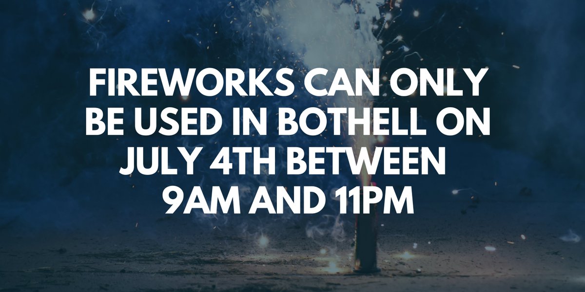 BothellFire's tweet photo. The Fourth of July is fast approaching! Remember, fireworks can only be used in City of Bothell limits on July 4th between 9am-11pm. Celebrate safely this Fourth with best practices from Bothell Fire: https://t.co/CgsvVAExzi #FourthofJuly #BothellFire https://t.co/dwkrq9AzLi