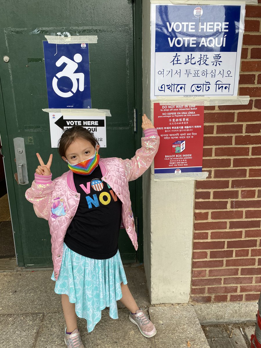 senatormjpp's tweet photo. Today’s Election Day!! Lots of great candidates for city council in my district. My parents have a lot of friends helping @evie4us &amp; my Dad got a call from @VoteBullaro to ask for his vote. Yesterday afterschool I met @tiffany_caban who’s also running ! Good luck to everyone !! https://t.co/rLGLg8q9Q0
