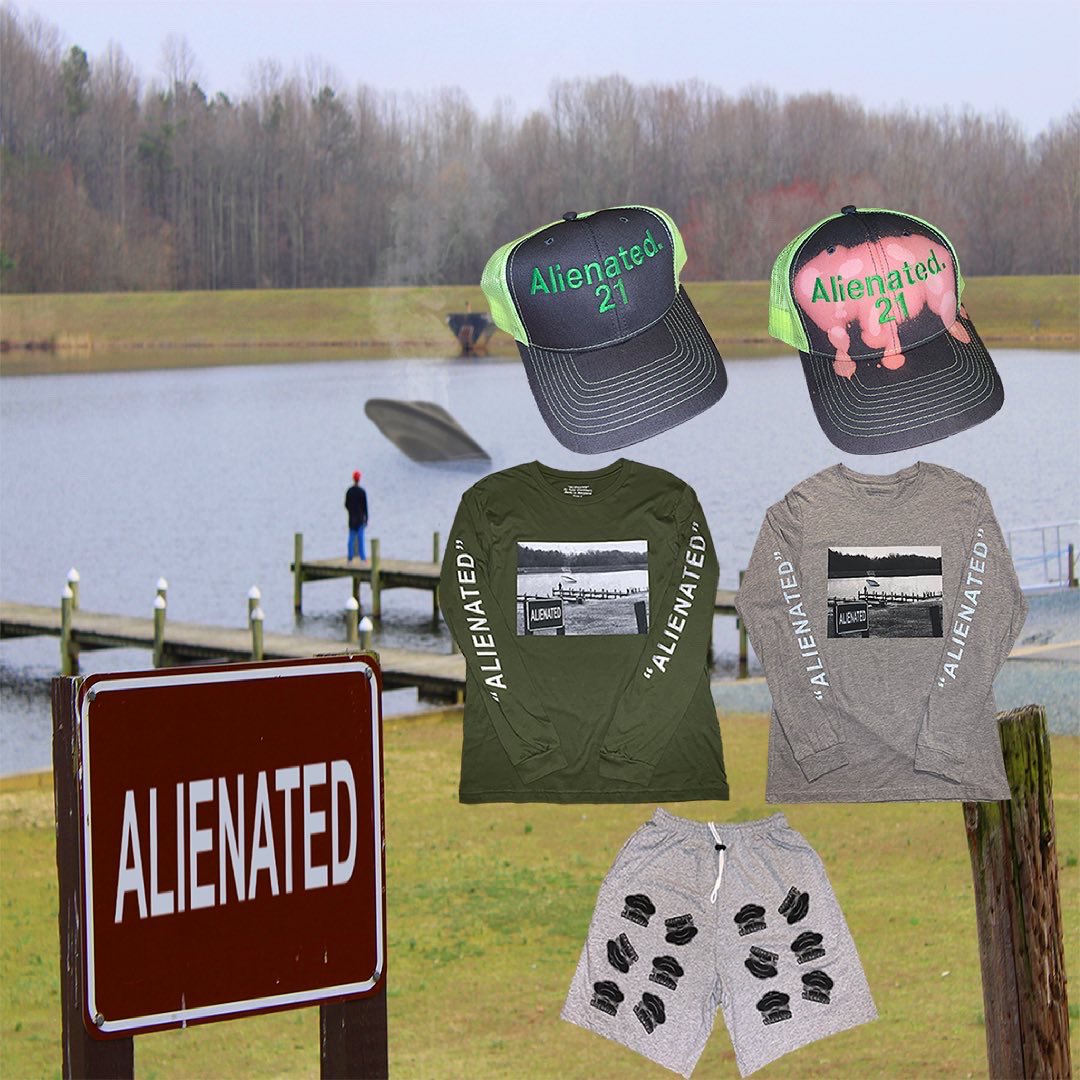 AlienatedAttire's tweet photo. SPRING/SUMMER 2021. FRIDAY. 6/25/21. 
2 trucker hats, 2 long sleeves, and some sweatshorts. 1 trucker colorway personally hand bleached so each one is different and 3M on the long sleeves.
Thank you guys for your patience. https://t.co/0W3x0AfScj