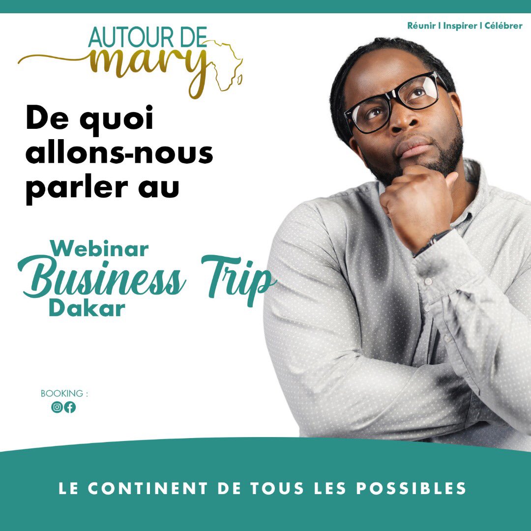 AutourdeMary's tweet photo. Tiens-toi prêt✨, on est au  dernier Jour avant le webinar Business trip destination le Sénégal 🇸🇳 

Pour cela nous te dévoilons ci-dessous le plan du webinar de demain 23 Juin à 19h .💫

Inscris-toi vite sur ce lien https://t.co/WakY7zD5TJ 

Plus d'excuses c'est 2021 ou jamais! https://t.co/Aa7dOxam1U