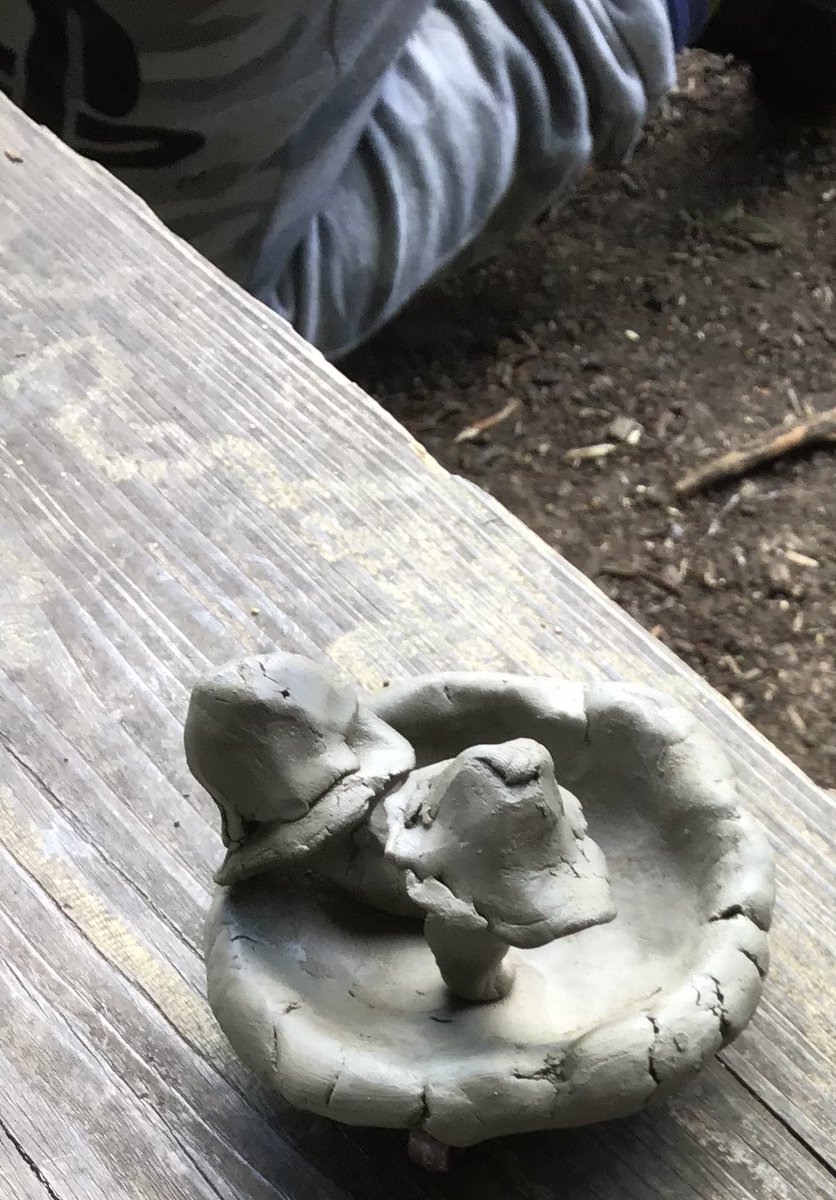 CooksterDebbie's tweet photo. We have been working with clay in after school club @RowParkAcademy @LisaProudman #forestschool https://t.co/ODWYaOzvoK